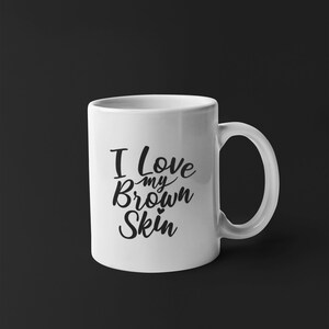 Black Woman SVG Dateien für Circut, I Love my Brown Skin, African American Designs, Black Owned Shops, PN Dateien für Tassen und Tumbler