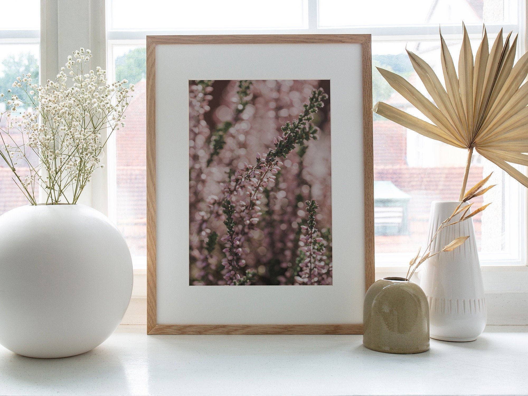 Photography Print, Wall Print, Home Decor, House Warming Gift, Heather, Flower Print, Botanical