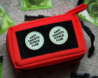 Anti Anxiety Attack Club Ranger Eye EDC Morale Patch - V1 Glow White