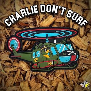 Zero F*cks Duck® Air Cav Huey PVC Helicopter Morale Patch