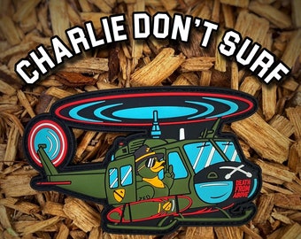 Zero F*cks Duck® Air Cav Huey PVC Helicopter Morale Patch