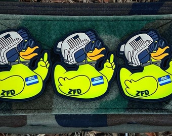 Zero F*cks Duck ZFD “Hello My Name Is” Tactical Rubber Duck EDC Patch