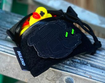 Zero F*cks Duck Mascot Head EDC Morale Patch - Duck Team 6 Black