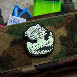 ZFD Patch: Flying Tigers Glow-in-the-Dark PVC Tactical Duck Patch