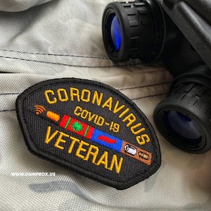 Dangerous Goods Corona Veteran Morale Patch - Classic Black