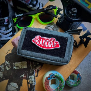 Do A Kickflip Skateboard Mini PVC Morale Patch