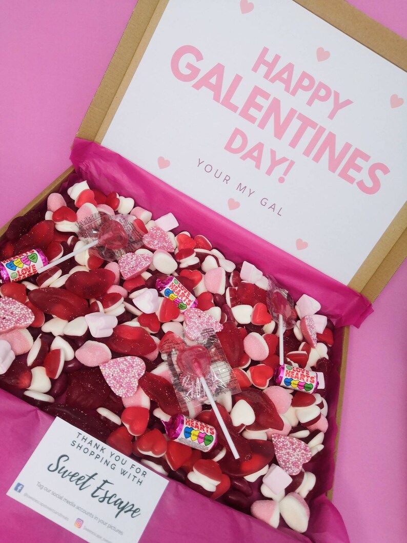 Galentines day present sweet box pick and mix Etsy