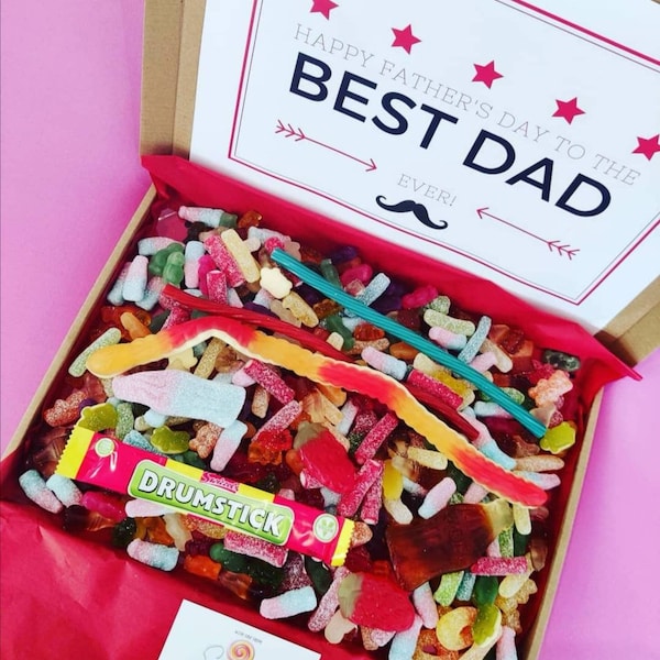 Pick and mix sweets, Father's day gifts, father's day, sweet box, pick and mix sweet box, sweet gift box, best dad gift