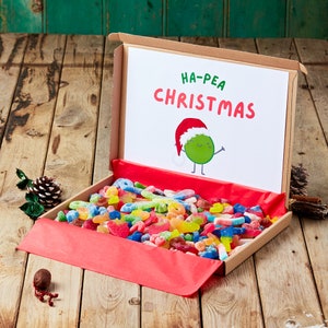 Vegan Christmas sweets, vegan Christmas gifts, Vegan sweets, Vegan treat box, Stocking fillers, Gifts under a tenner,  Christmas Eve box