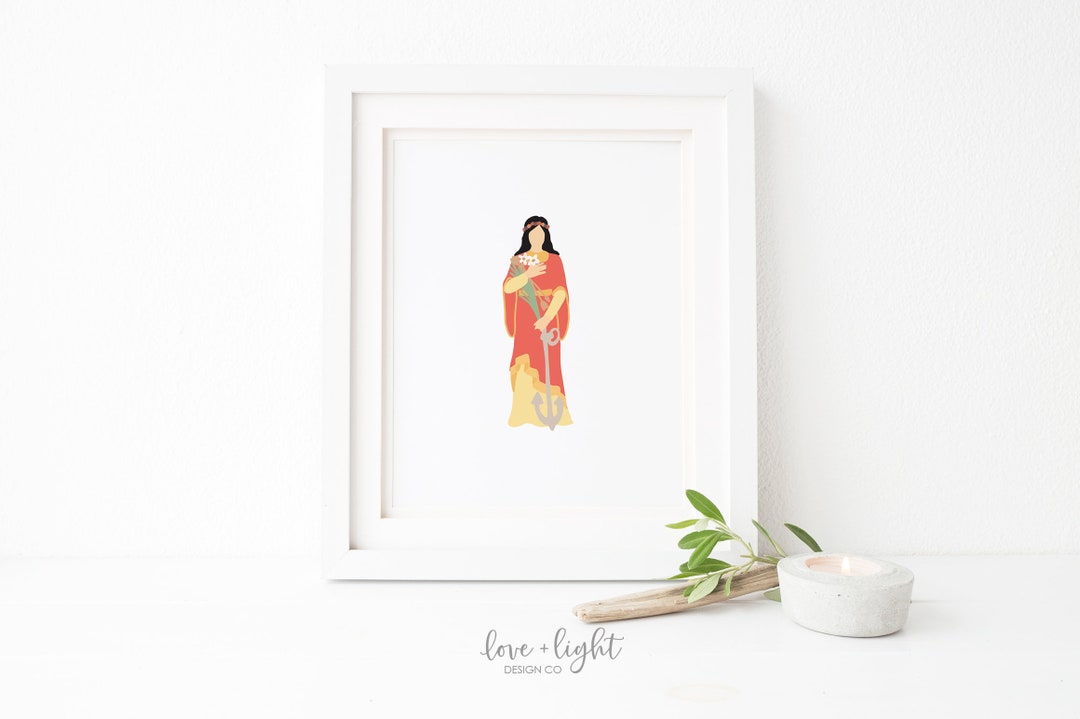 Saint Philomena Printable Patron Saint of Infants Babies Youth Catholic ...