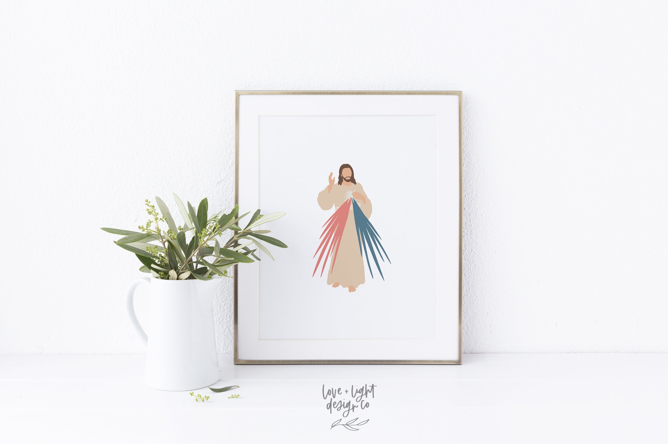 Divine Mercy Printable Jesus Printable Jesus Drawing Divine | Etsy