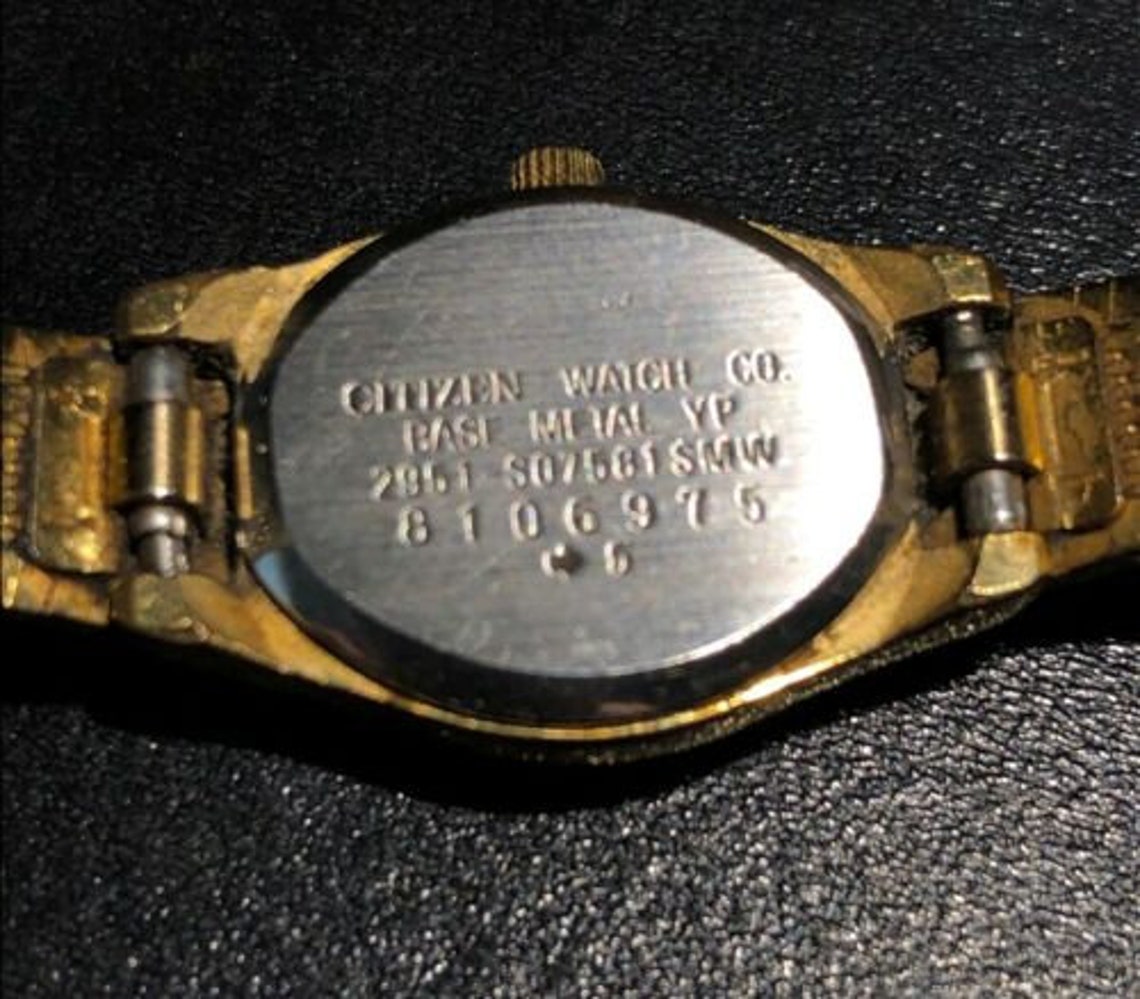 Vintage Citizen Gold Plated Quartz Ladies Watch 5930-S25360 | Etsy