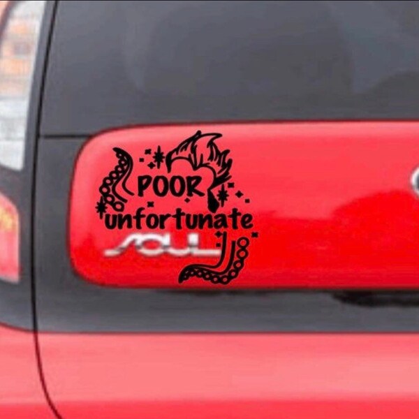 Poor Unfortunate Soul car decal