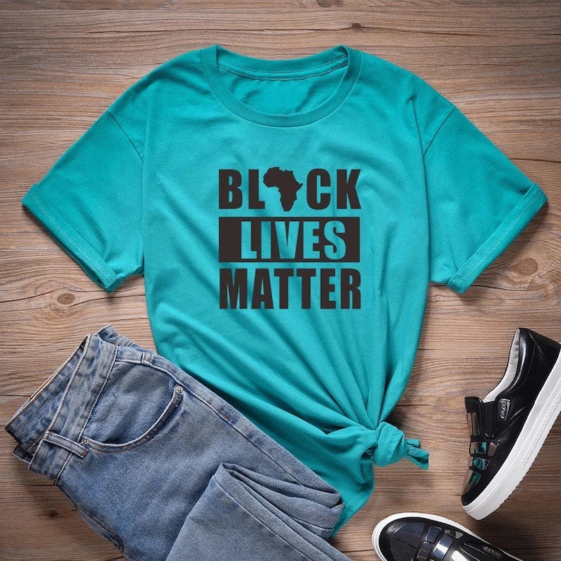 Black Lives Matter Slogan T Shirt Balck Culture Tees Women Africa Map Graphic T Shirts Streetwear Harajuku Tops