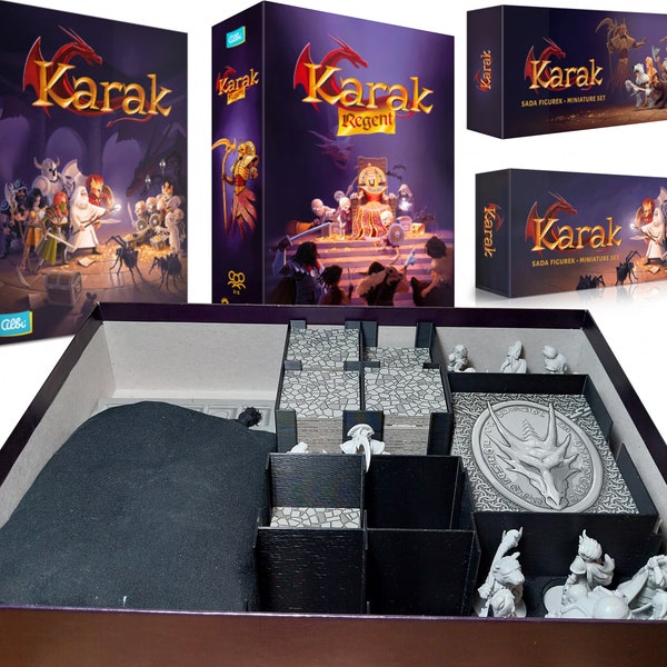 Karak + Regent + figurines : insert, boîte de rangement