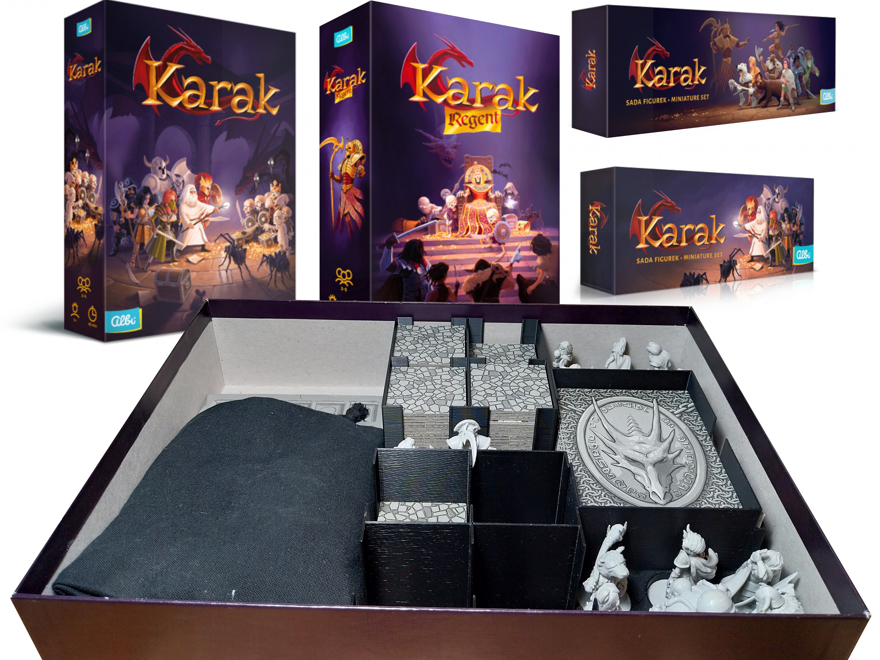 Karak Regent miniature: inserto, scatola organizer -  Italia