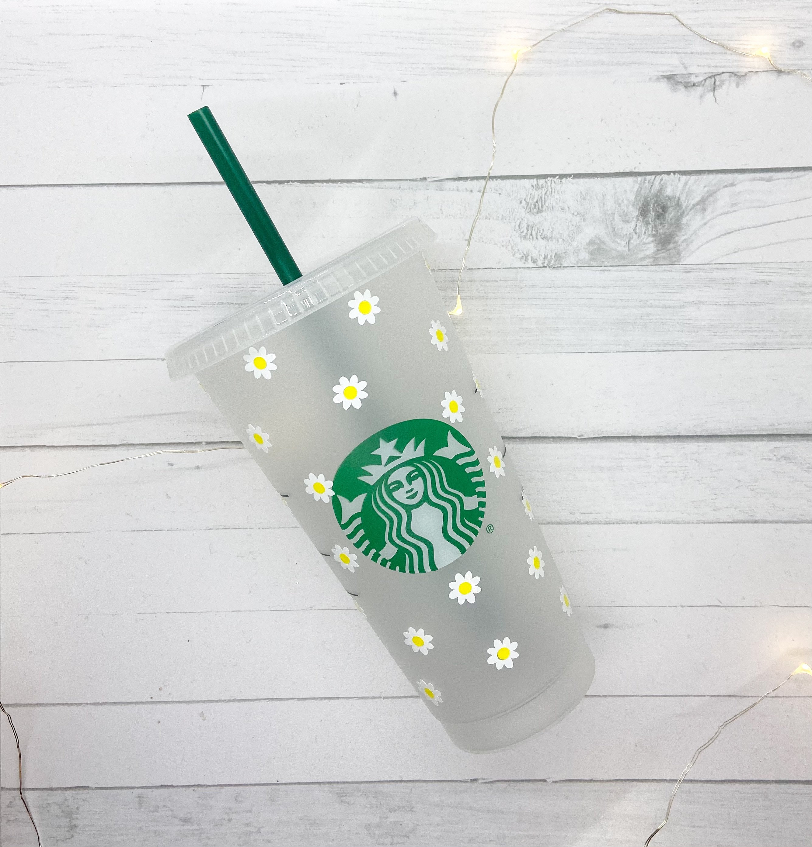 Mothers Day Starbucks Cup Daisy Flower Venti Cold Cup Etsy