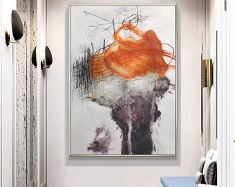 extra large wall art, large abstract acrylic painting canvas,original paintings on canvas,large canvas wall art, modern abstract art A199