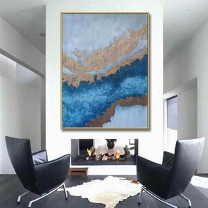 grande pittura ad olio astratto, arte della tela di grandi dimensioni, pittura astratta moderna originale, pittura murale extra large, grande arte della tela A101