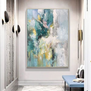 large abstract painting on canvas, extra large abstract art, original abstract painting, textured painting, modern abstract wall art A278