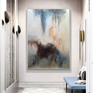 extra large wall art,modern abstract paintings on canvas,original canvas art,large abstract painting landscape,oversized wall art canvasA162