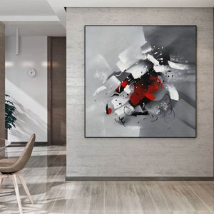 extra large canvas wall art, large abstract painting on canvas original, modern abstract wall art, large oil painting abstract A106