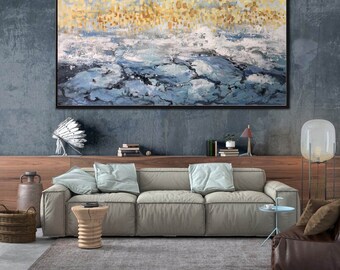 large acrylic painting, original canvas art, extra large wall art abstract, large canvas wall art, contemporary abstract painting A131