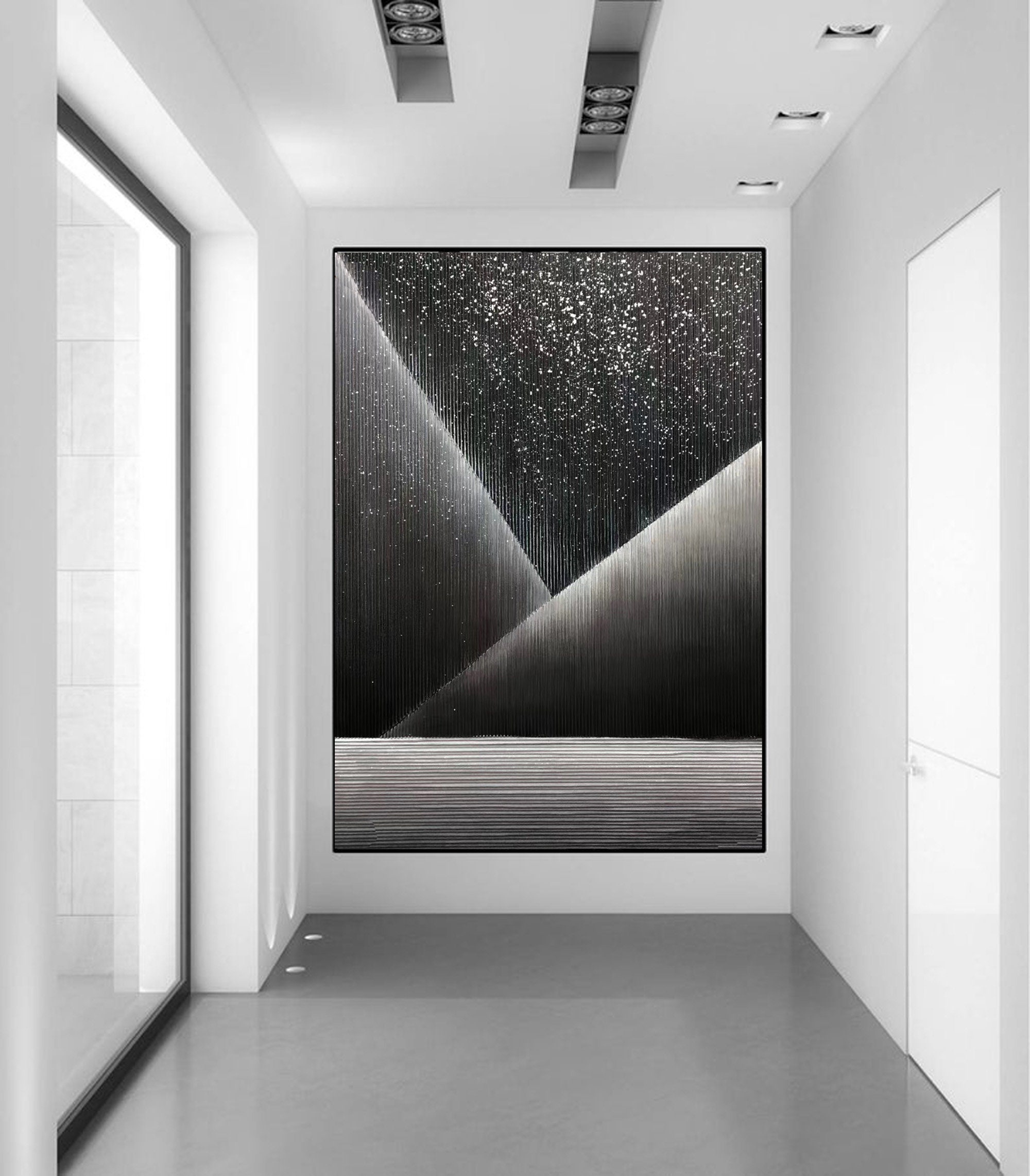Extra Large Abstract Art, Starry Sky Painting on Canvas, Abstract ...