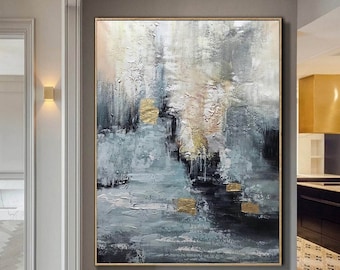 large abstract wall art canvas,textured painting abstract,modern abstract painting canvas,original abstract painting,modern wall art A187