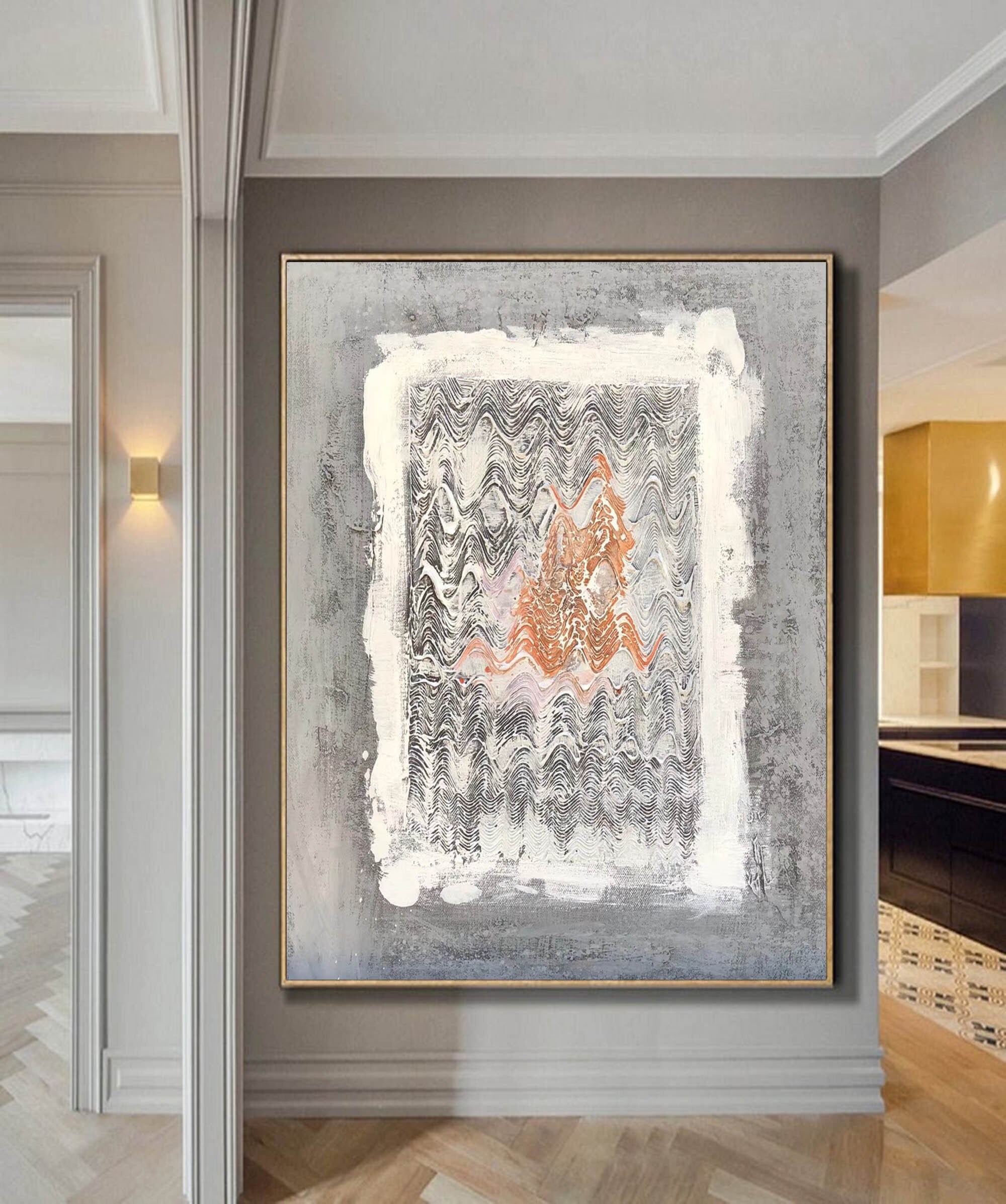 Extra große abstrakte Kunst original abstrakte Malerei auf | Etsy