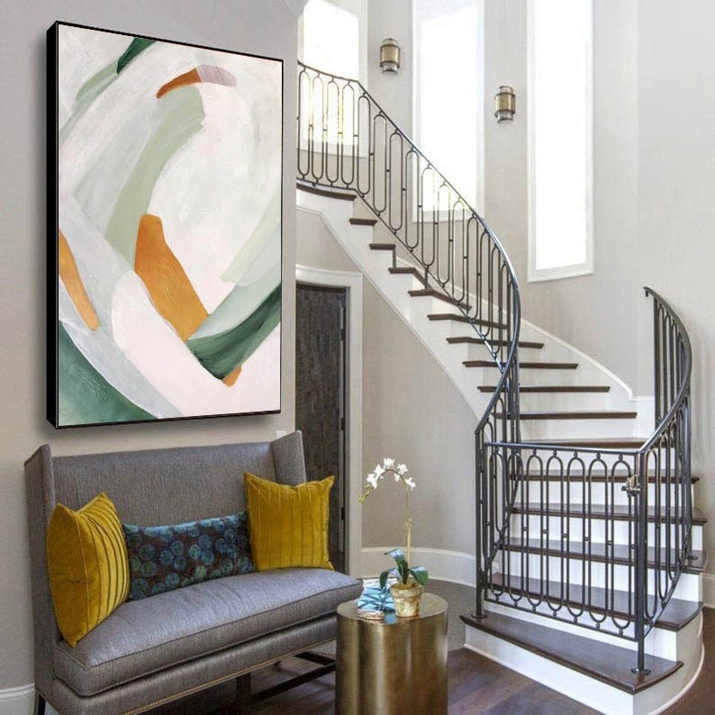 Arte abstracto extra grande arte de pared abstracta moderno | Etsy