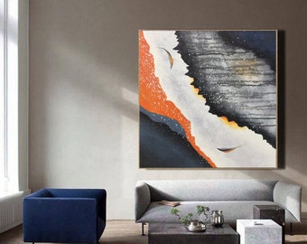 modern abstract art canvas, living room painting, large oil painting abstract, oversized abstract canvas art, contemporary painting A348