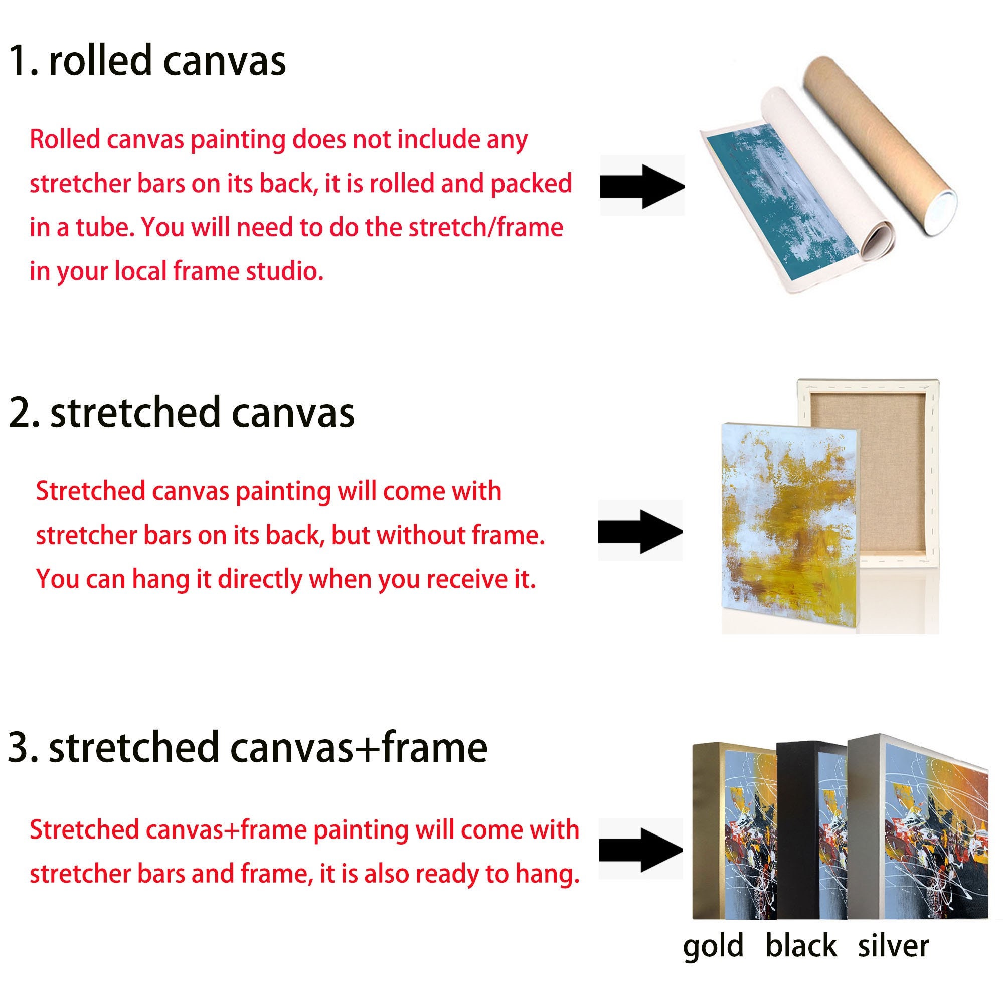 Large Canvas Wall Artmodern Art Abstract Paintingextra Large Etsy