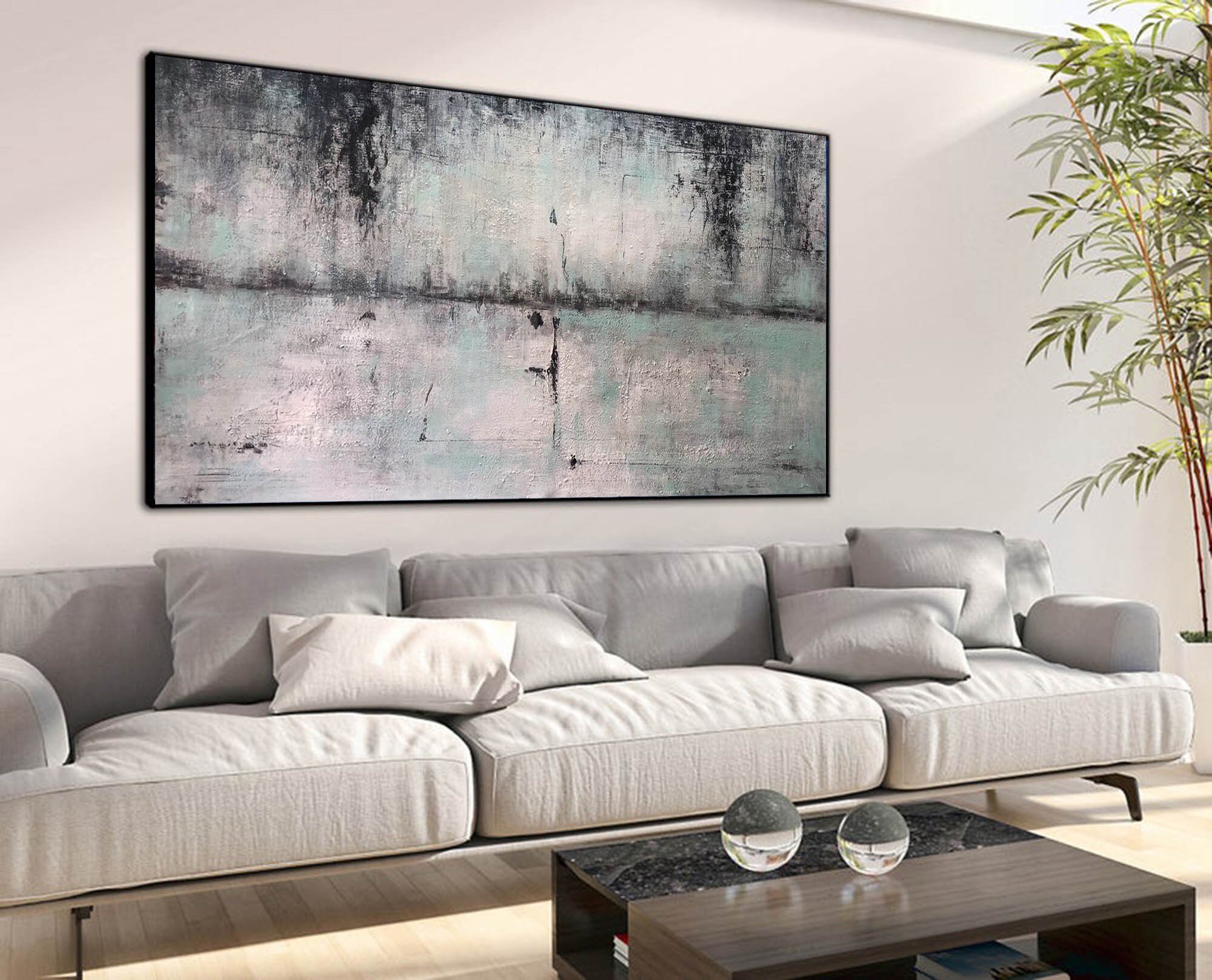 Large Abstract Canvas Art, Original Oil Painting on Canvas, Extra Large ...