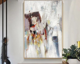 large abstract painting,  large wall art abstract, textured wall art acrylic, original abstract art canvas, contemporary painting A280