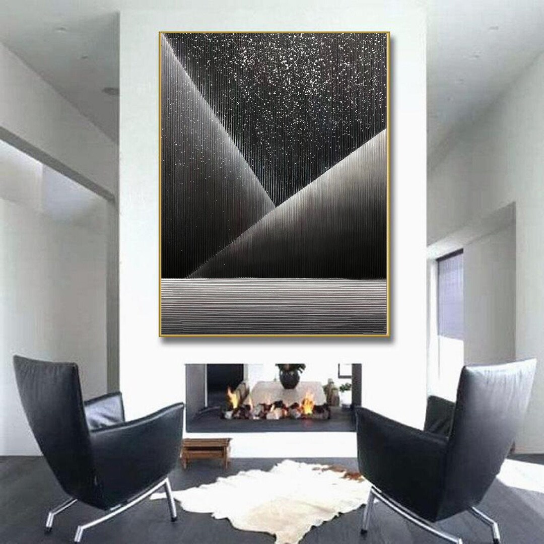 Extra Large Abstract Art, Starry Sky Painting on Canvas, Abstract ...