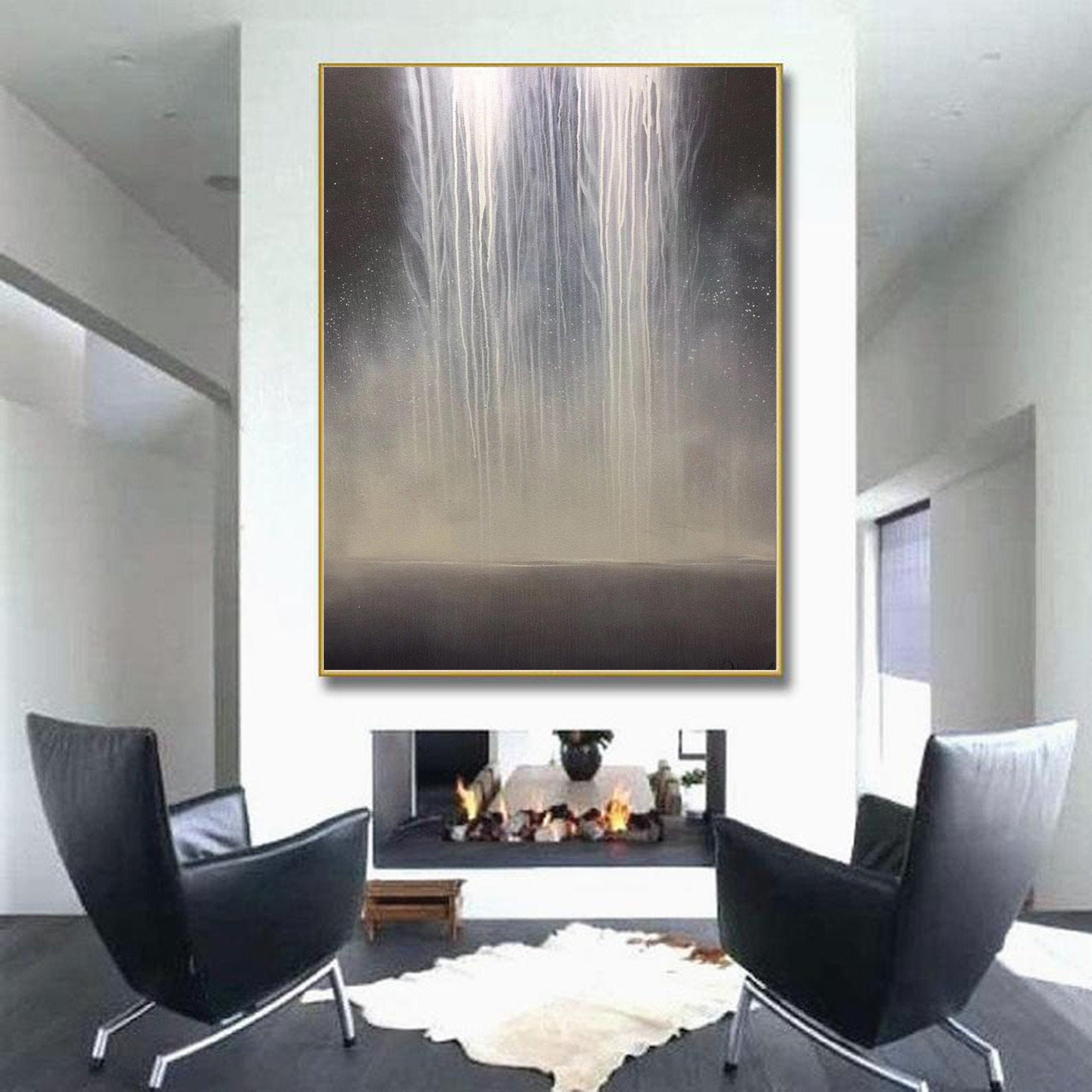 large abstract canvas art, abstract acrylic painting, oversized wall art abstract, contemporary wall art,extra large landscape wall art A339