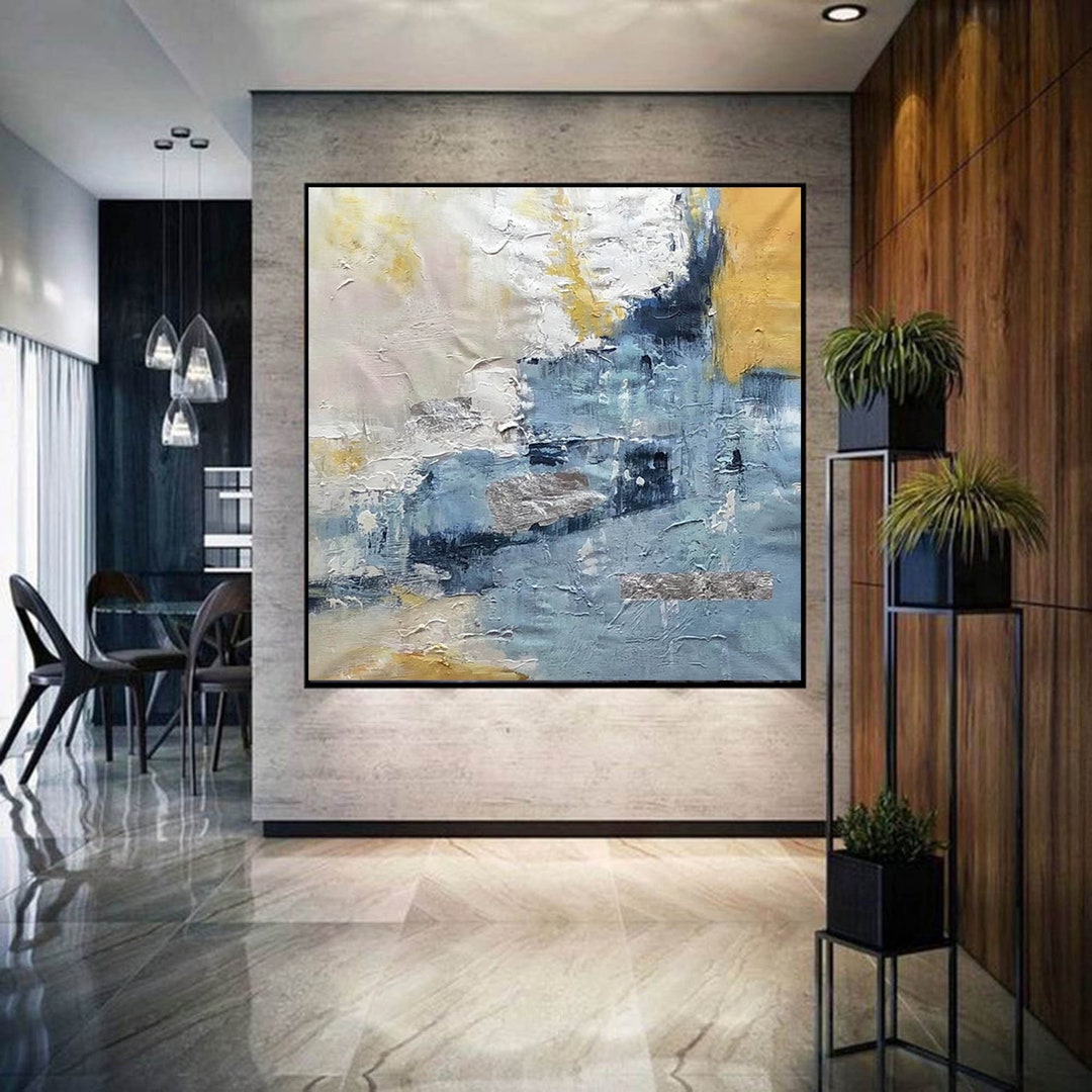 Large Canvas Art, Textured Abstract Painting on Canvas, Extra Large ...