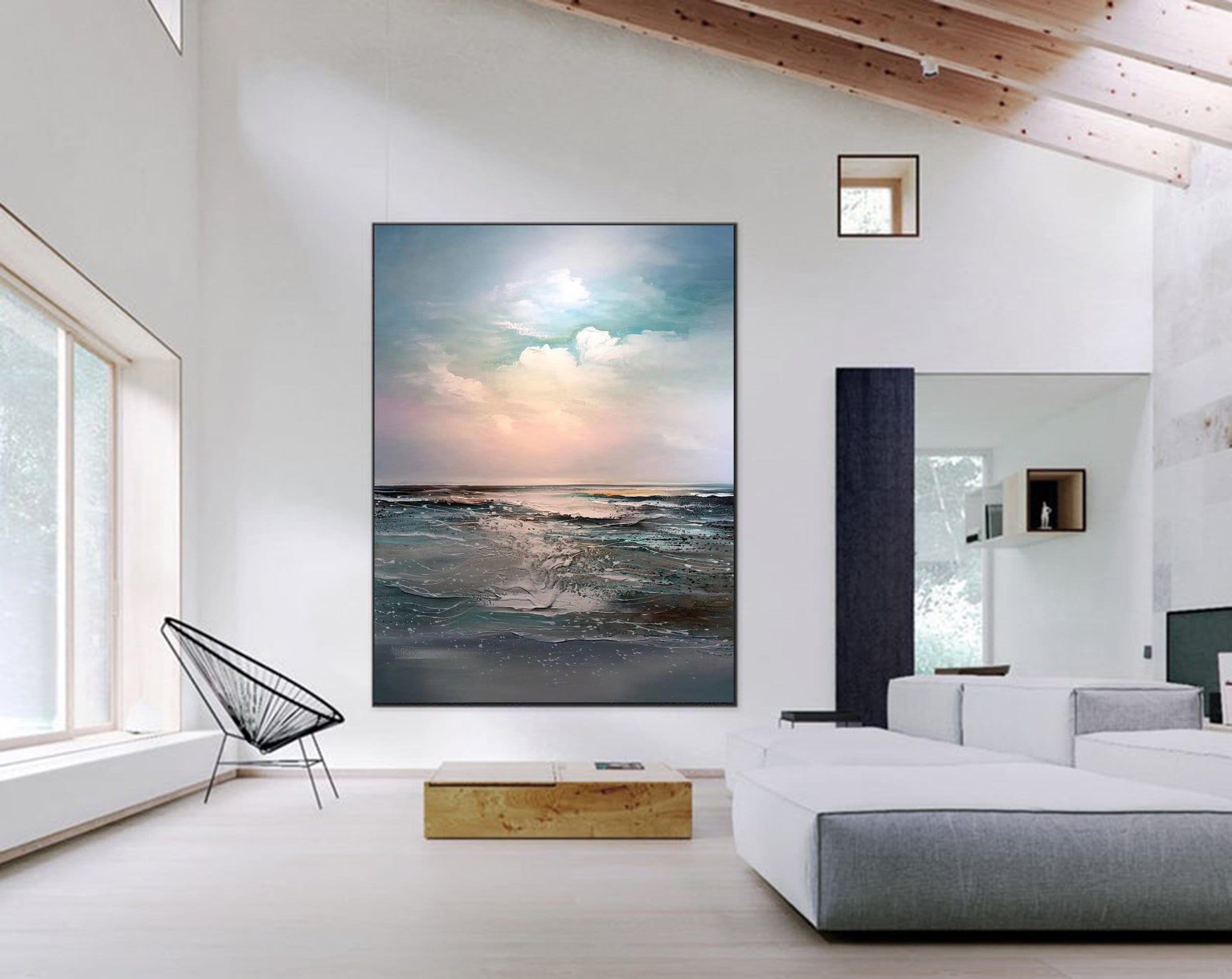 Landscape Painting Original Abstract Canvas Art Oversized Oil - Etsy