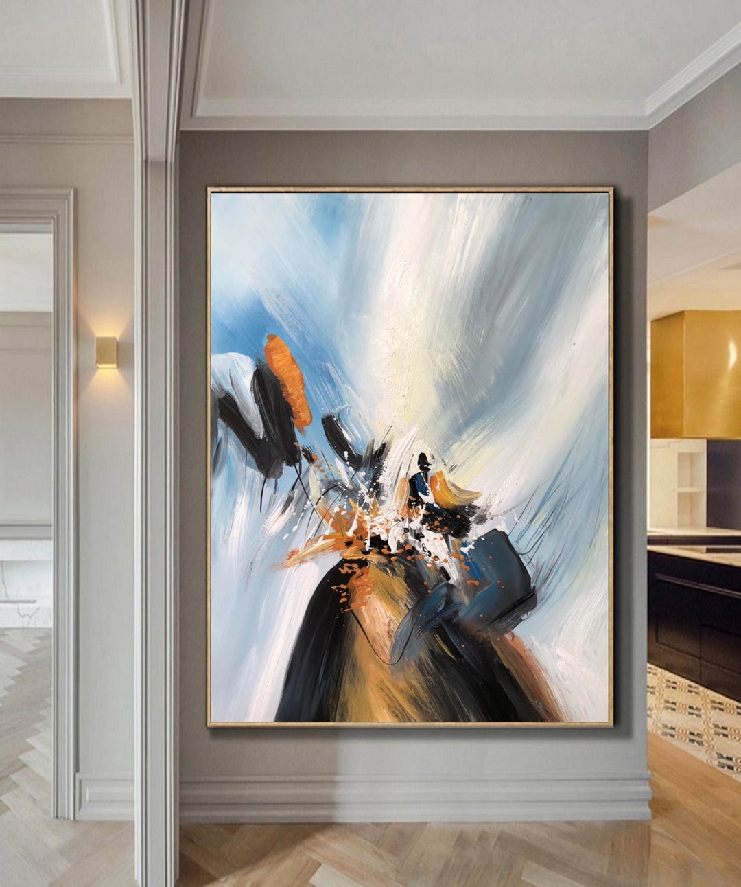 Modern Abstract Paintings on Canvas Original,large Abstract Wall Art ...
