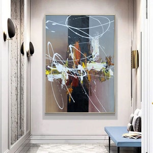 grande arte tela astratta,moderna pittura astratta,grande tela di arte della parete astratta, grande tela murale arte, grande arte originale astrattoA010