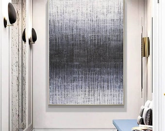 large abstract wall art,extra large canvas art,extra large abstract painting,original abstract wall art canvas,gray textured wall art A090