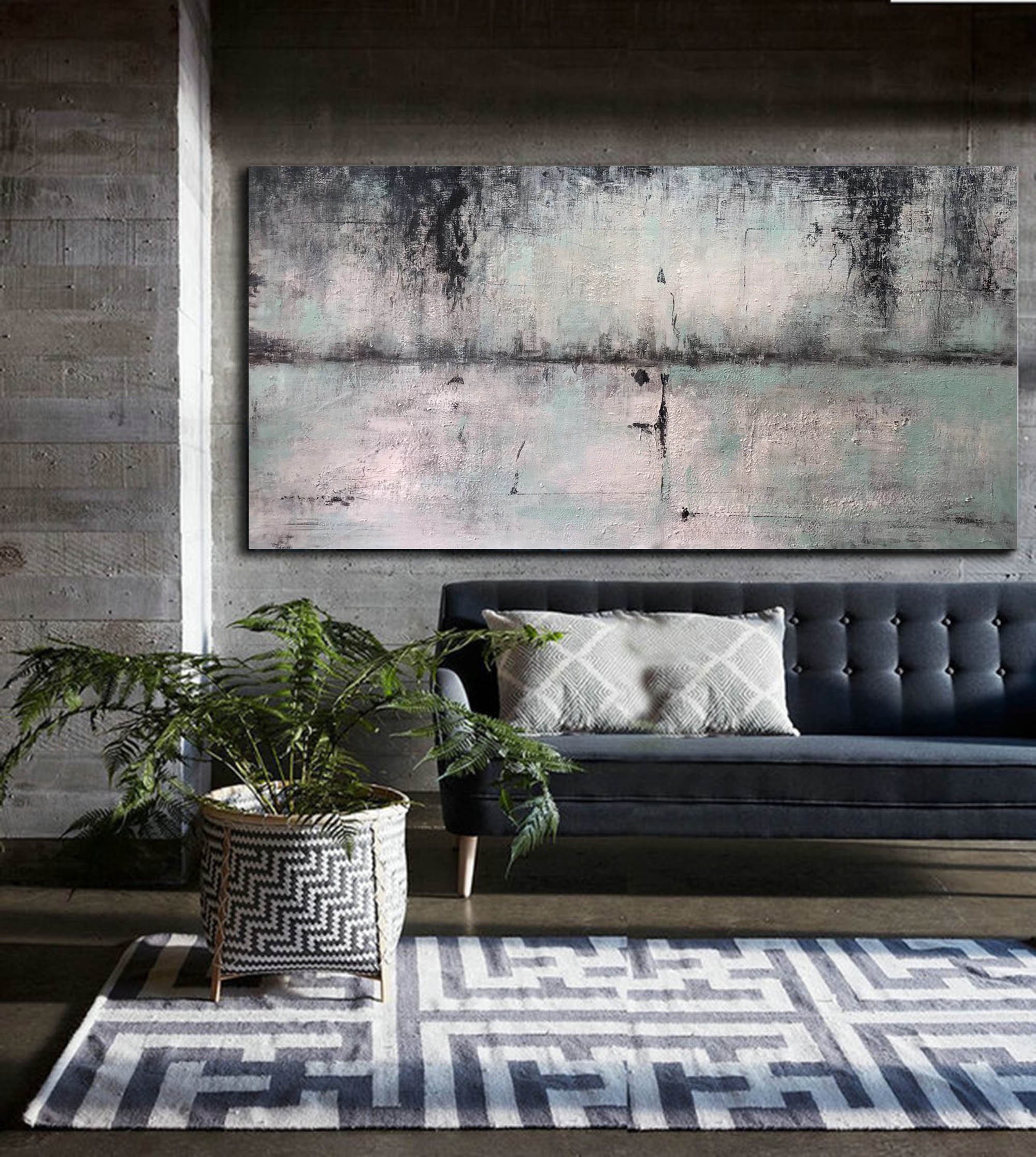 Large Abstract Canvas Art, Original Oil Painting on Canvas, Extra Large ...