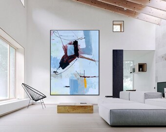 extra large canvas wall art,large abstract painting canvas,oversized abstract wall art, modern abstract painting,abstract oil painting A047