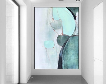 large canvas wall art, large oil painting, modern abstract paintings original on canvas, oversized wall art, contemporary wall art A165