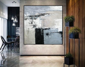 Modern art for living room, Bold statement paintings, Luxury home decor art, large abstract wall art, textured painting A251