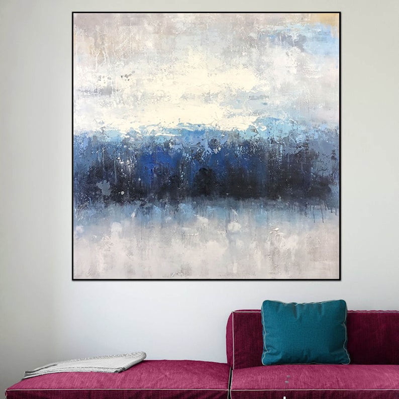 Large abstract painting on canvas extra large canvas wall art
