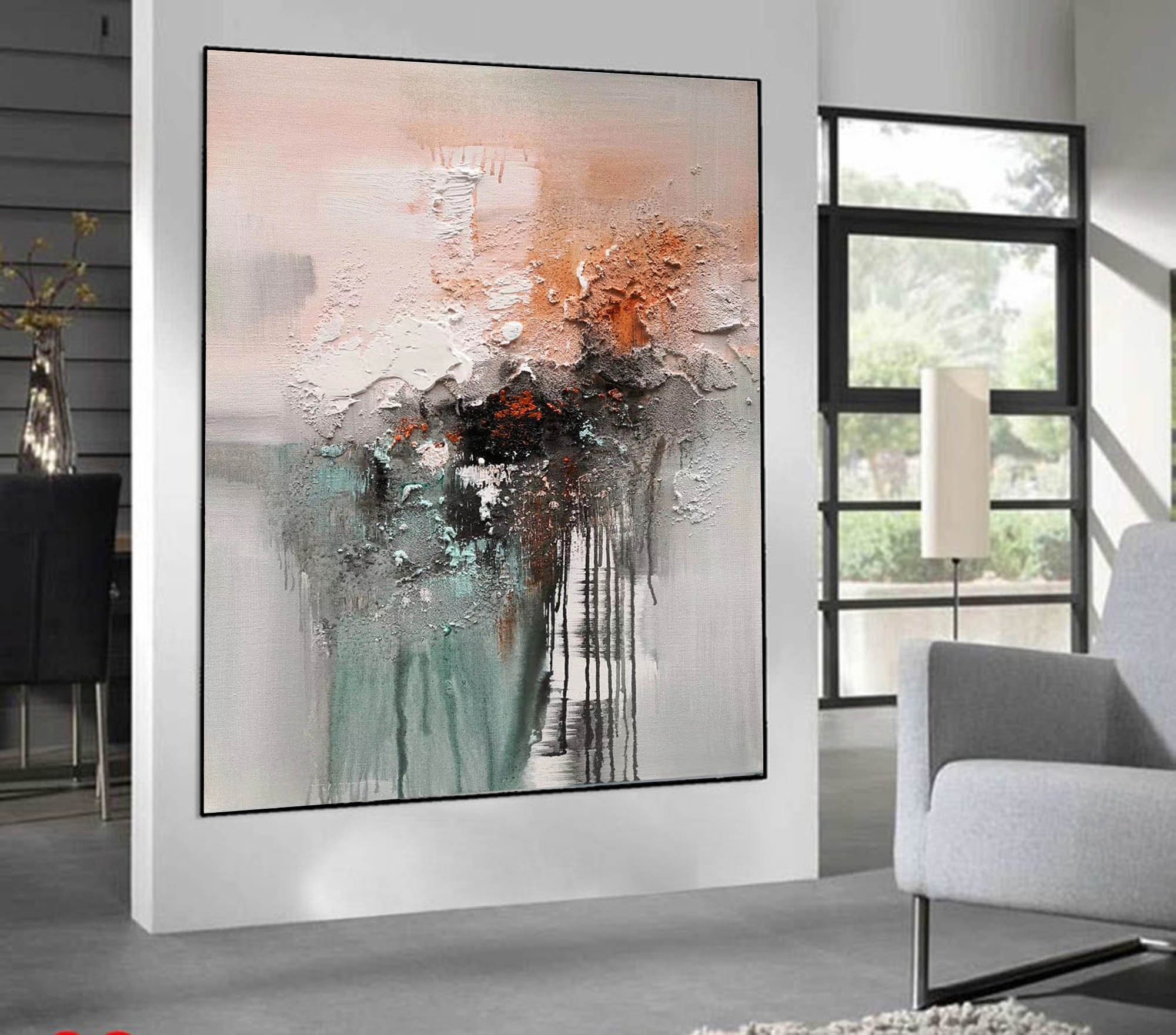 Large Abstract Painting Original on Canvas,textured Wall Art Abstract ...