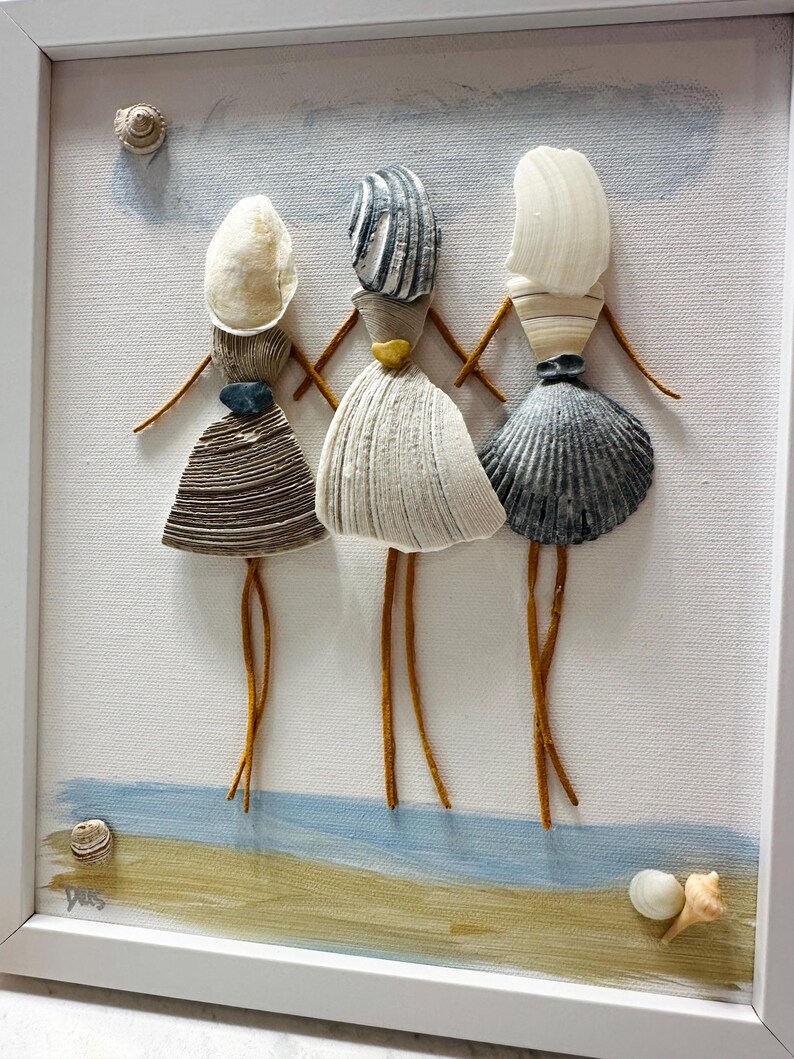 Pinterest Shell People Three Beauties Shell People Art - Etsy
