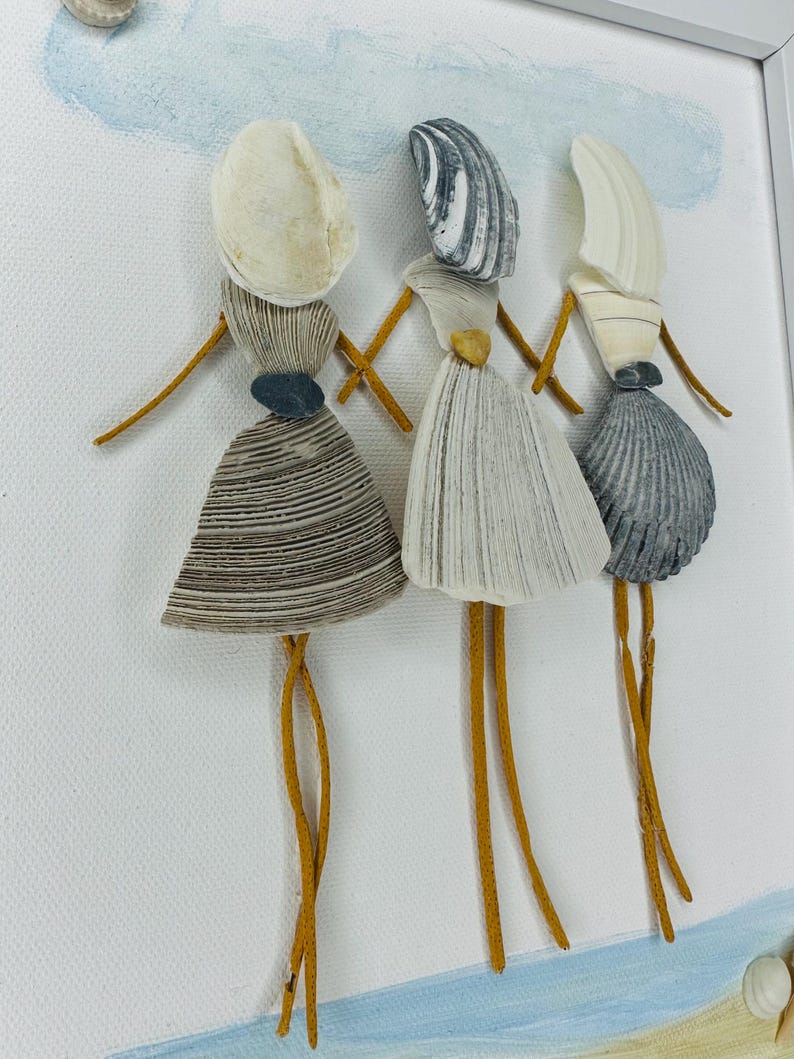 Pinterest Shell People Three Beauties Shell People Art - Etsy